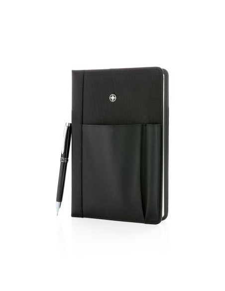 Set de libreta Swiss Peak intercambiable con bolígrafo