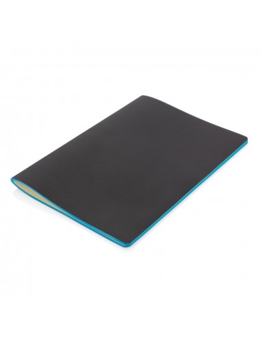 Libreta de tapa blanda de PU con borde de color