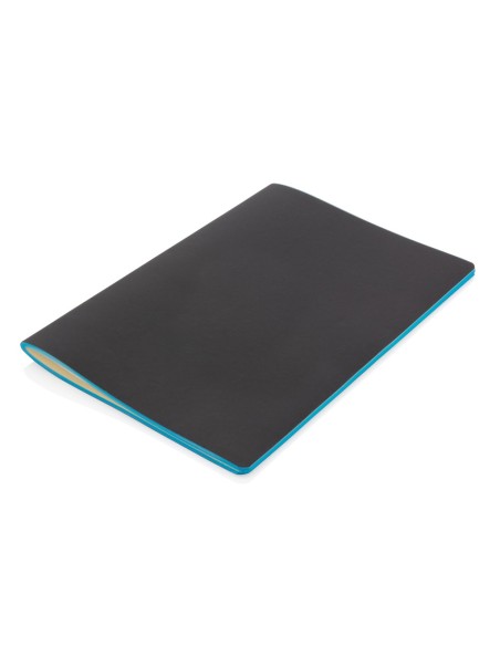 Libreta de tapa blanda de PU con borde de color