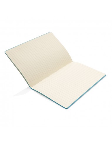 Libreta de tapa blanda de PU con borde de color