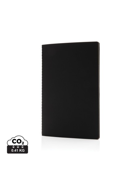 Libreta de tapa blanda de PU con borde de color