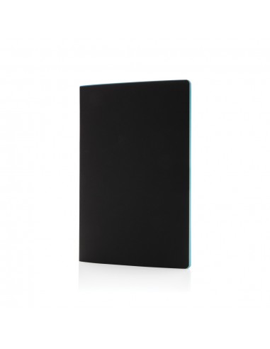 Libreta de tapa blanda de PU con borde de color