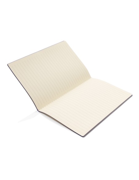 Libreta de tapa blanda de PU con borde de color