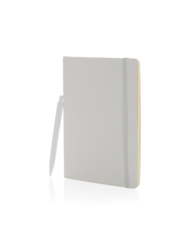 Libreta A5 antimicrobiana y set bolígrafos X3