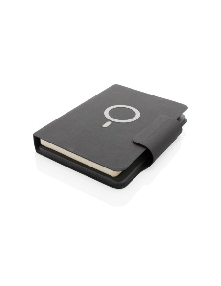 Libreta Artic magnética A5 con carga inalámbrica 10W