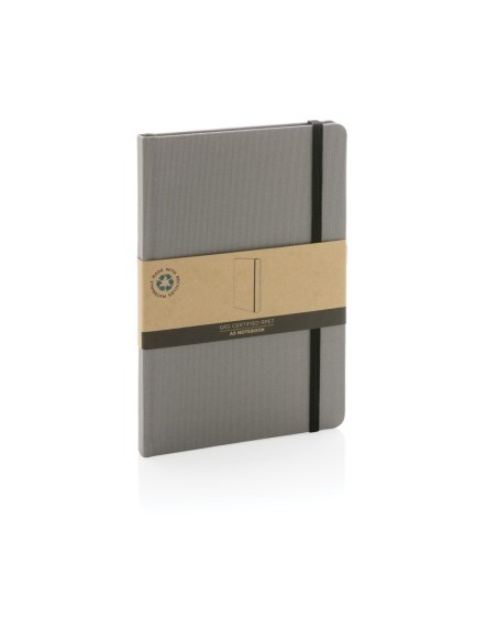 Libreta A5 RPET con certificación GRS