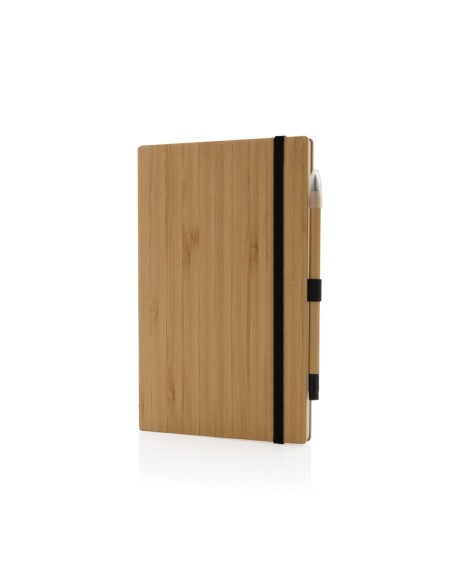 Set de cuaderno y lápiz infinito de bambú