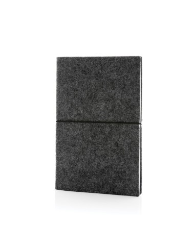 Libreta A5 tapa blanda de fieltro reciclado...
