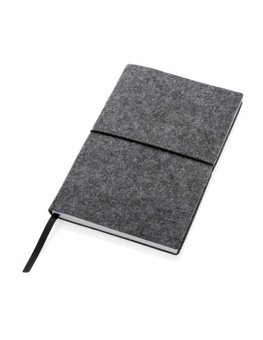 Libreta A5 tapa blanda de fieltro reciclado...