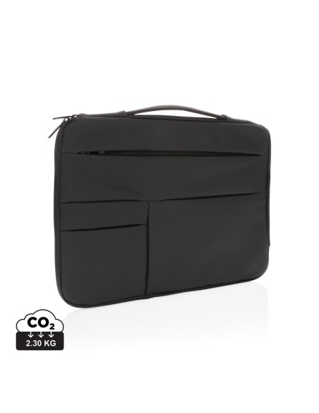 Funda lisa de PU para portátil de 15,6" con asa