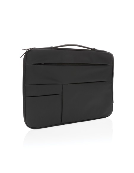 Funda lisa de PU para portátil de 15,6" con asa