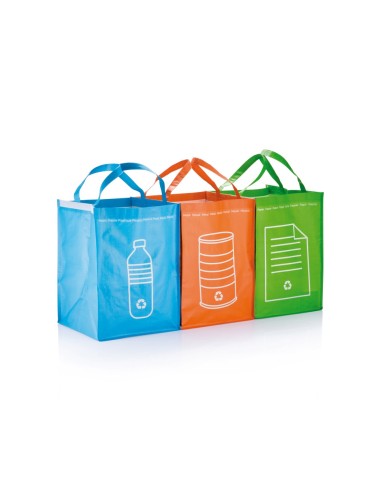 Papelera reciclaje 3 piezas