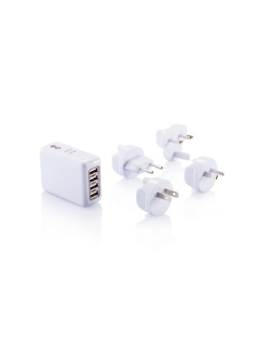Enchufe de viaje con 4 puertos USB