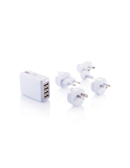 Enchufe de viaje con 4 puertos USB