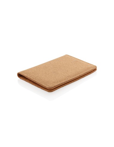 Cartera pasaporte RFID de corcho