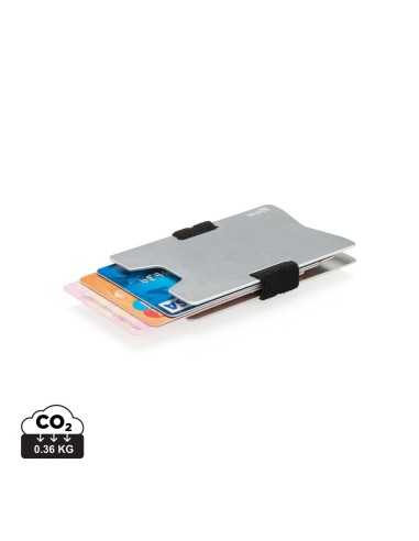 Cartera minimalista de aluminio RFID anti escáner