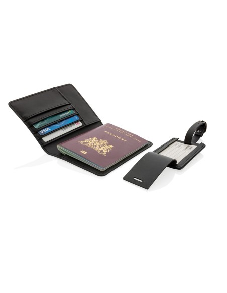 Set de regalo de viaje de PU reciclado Swiss Peak GRS