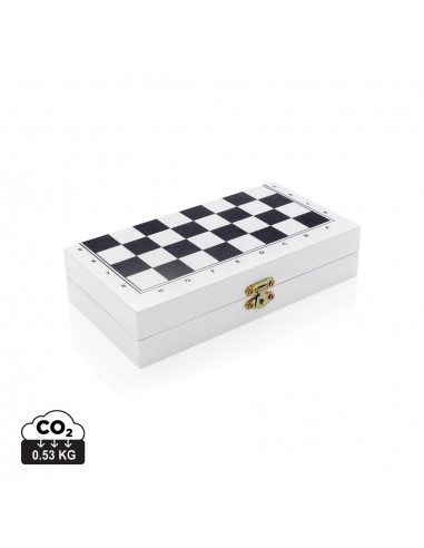 Juego de mesa de lujo 3 en 1 en caja de madera