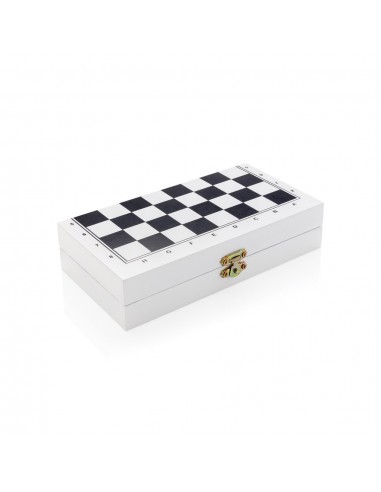 Juego de mesa de lujo 3 en 1 en caja de madera