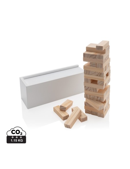 Juego de apilamiento de fichas de madera