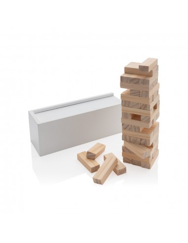 Juego de apilamiento de fichas de madera