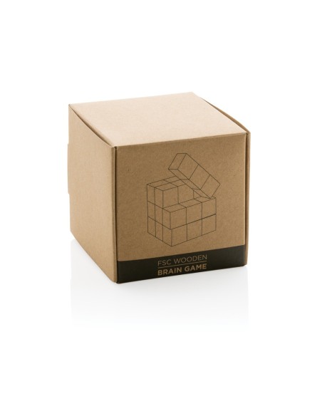 Juego mental de madera en bolsa de lona