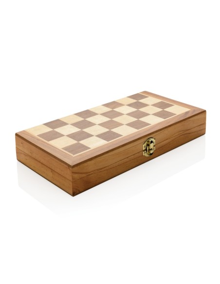 Juego de ajedrez plegable Luxury de madera