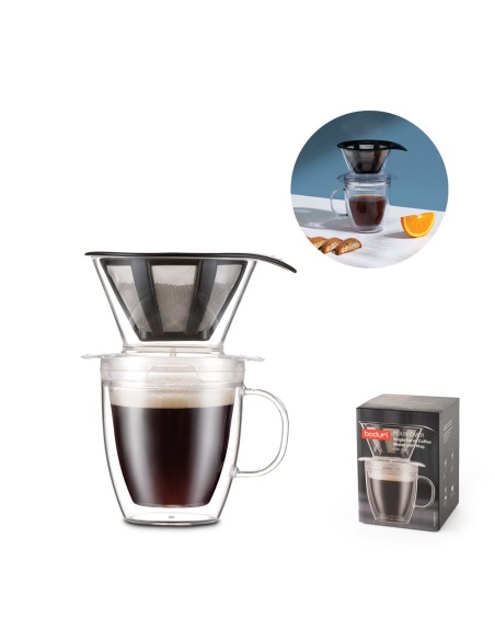 POUR OVER Filtro de cafe y taza isotermica