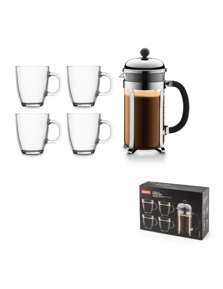 CHAMBORD SET Cafetera de prensa de plastico