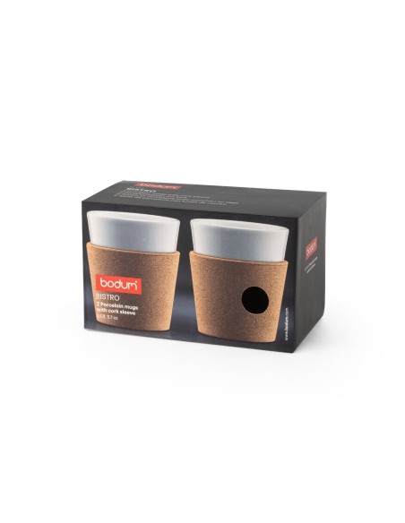 BISTRO 170 Juego de 2 tazas en porcelana 170ml